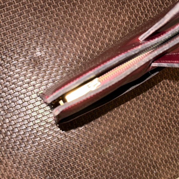 Etienne Aigner Burgundy Leather Laptop Bag - Picture 5 of 6